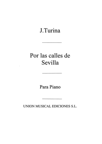 Por Las Calles De Sevilla For Piano