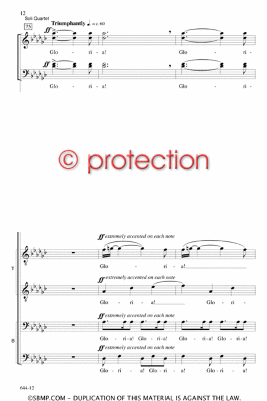 Gabriel's Message - SATB Octavo 4-Part scores gallery preview page 12