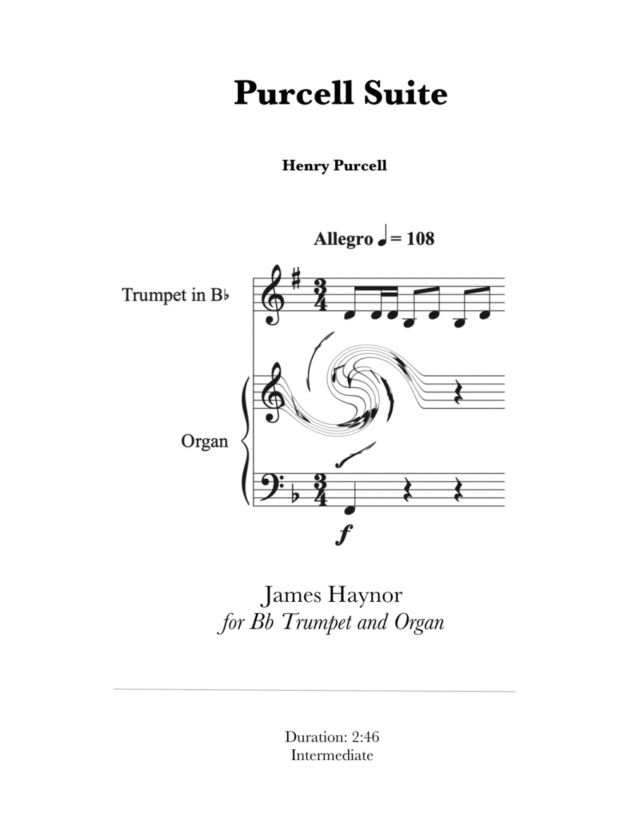 Purcell Suite for Bb Trumpet and Organ image number null