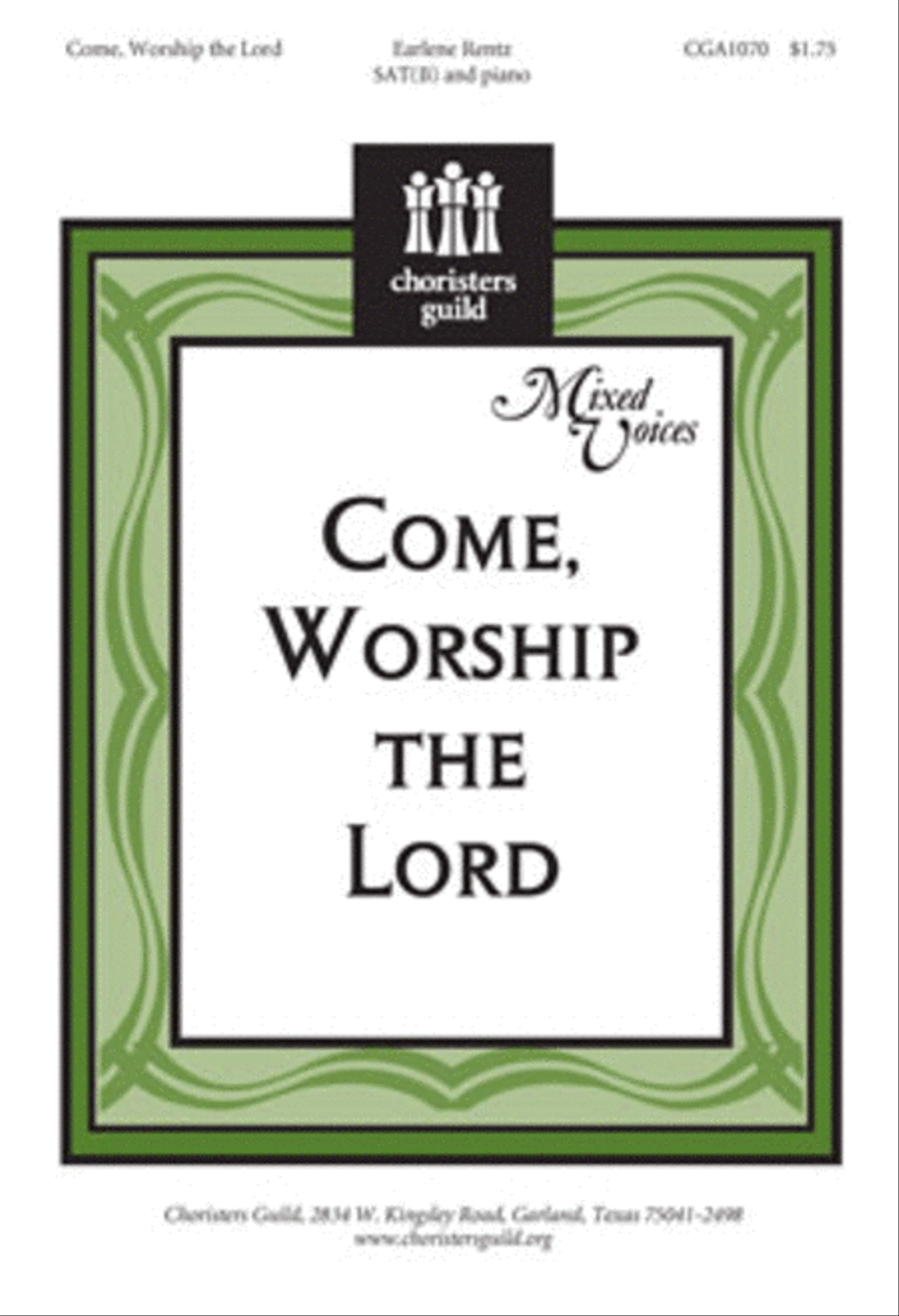 Come, Worship the Lord 4-Part scores gallery preview page 1