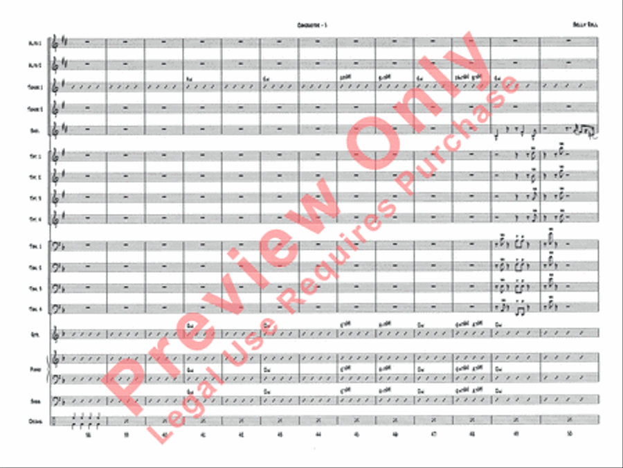 Belly Roll (The Boy in the Tree) Jazz Ensemble scores gallery preview page 7