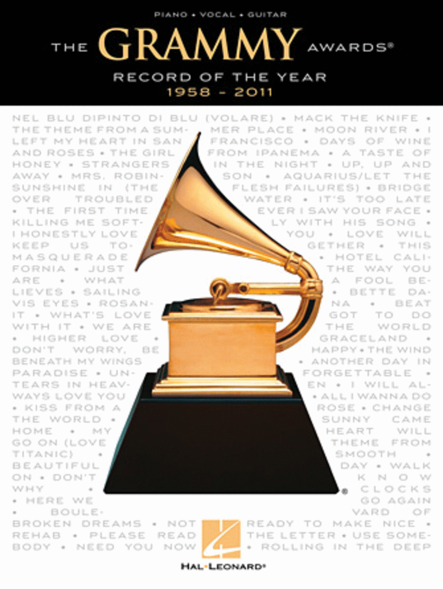 The GRAMMY Awards Record of the Year - 1958-2011 Piano, Vocal, Guitar scores gallery preview page 1