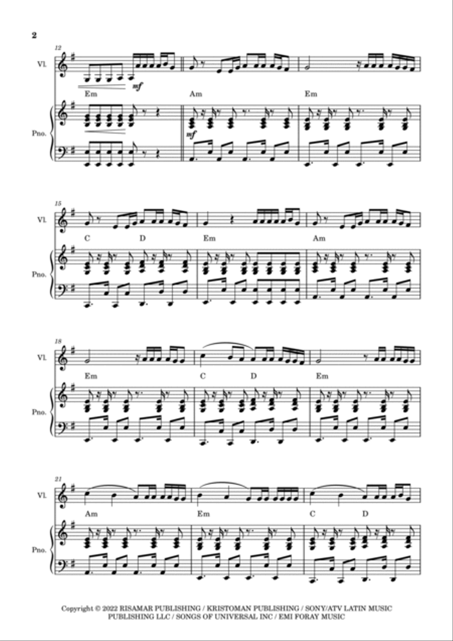 Envolver Envolver Violin Solo scores gallery preview page 2
