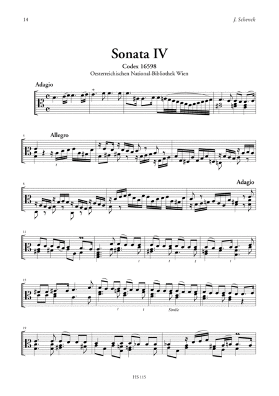4 Sonatas for Viol 4 Sonatas for Viol Viola scores gallery preview page 4