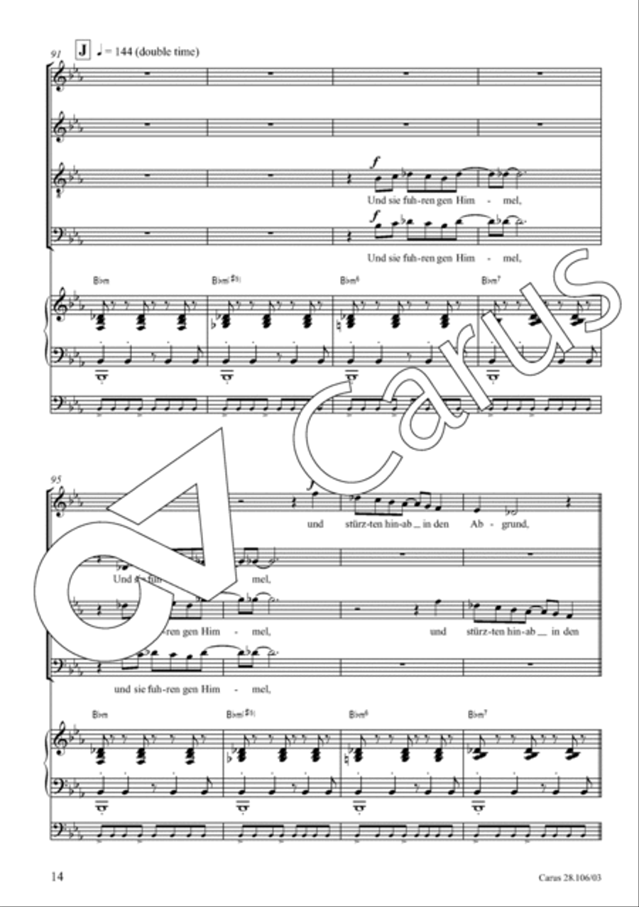 Die mit Schiffen auf dem Meer (Psalm 107) 4-Part scores gallery preview page 15