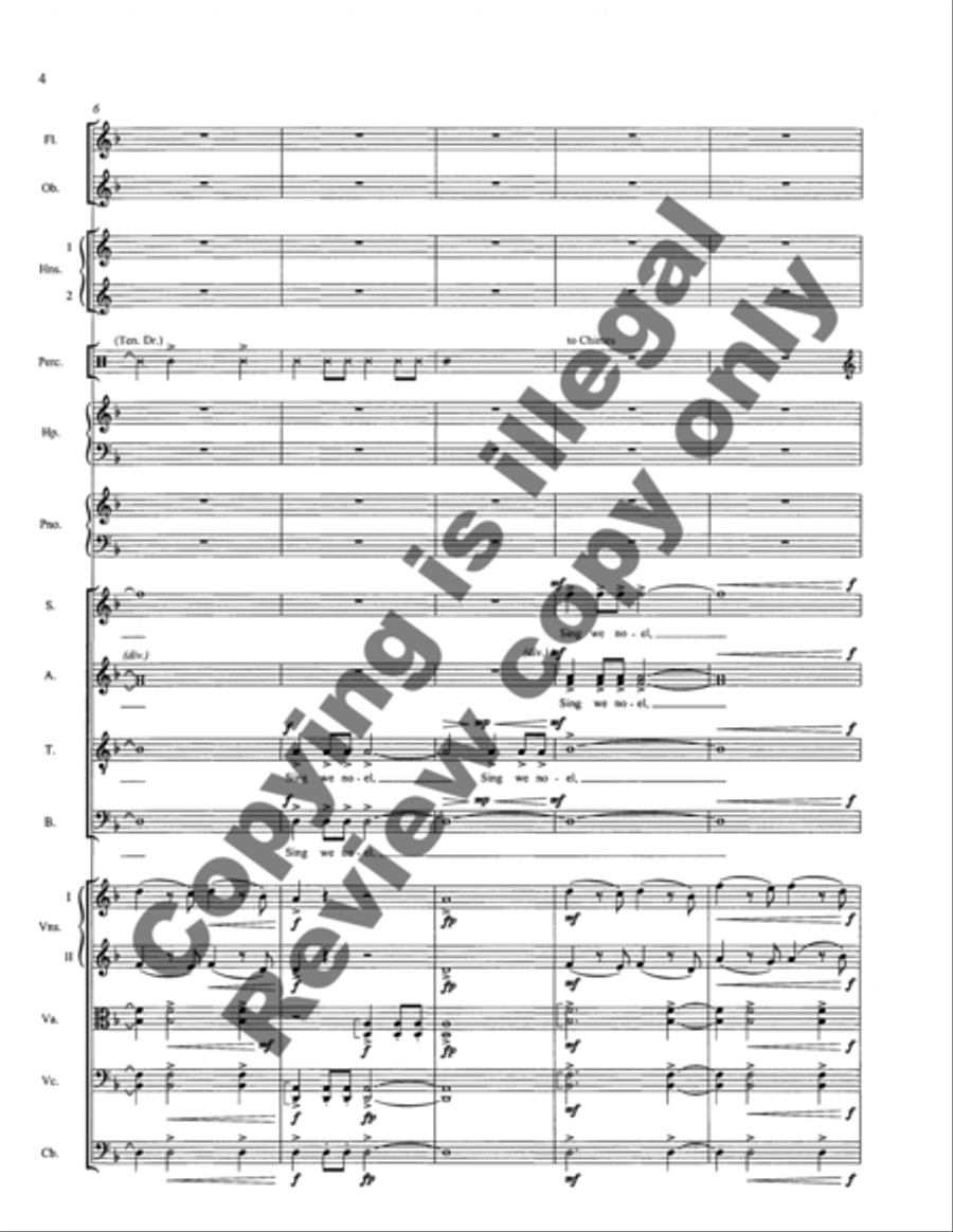 Christmas Comes Anew (Noel Nouvelet) (SATB Full Score) 4-Part scores gallery preview page 9
