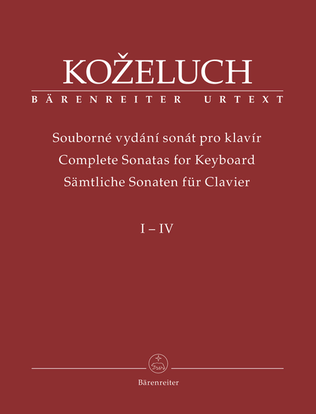 Book cover for Complete Sonatas for Keyboard I-IV