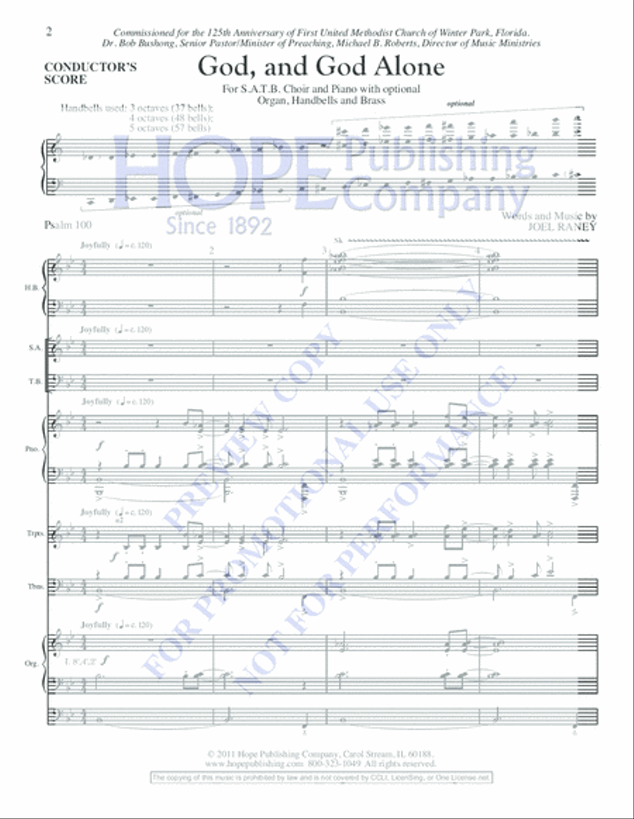 God, and God Alone Choir scores gallery preview page 2