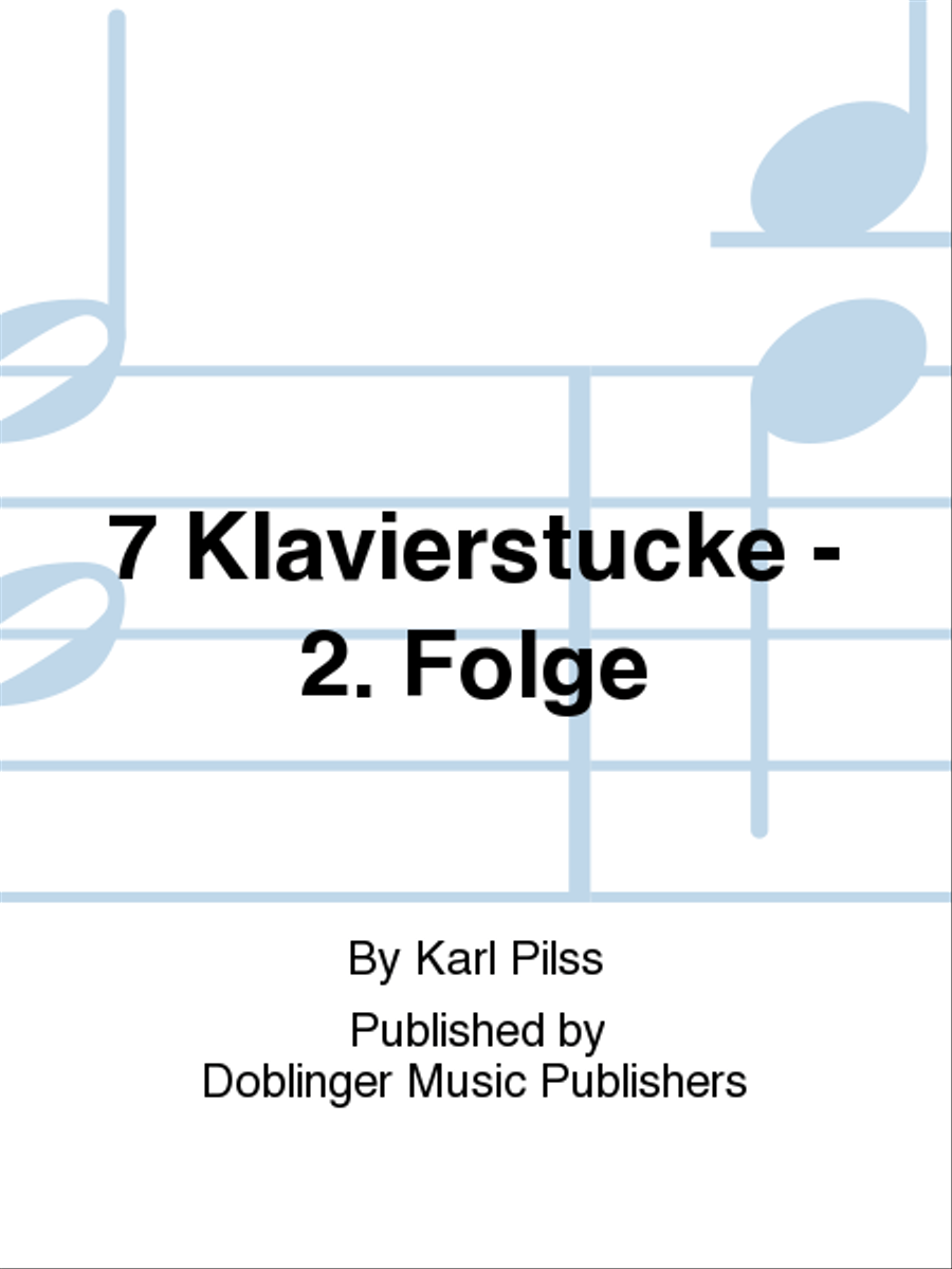 7 Klavierstucke - 2. Folge Piano Solo scores gallery preview page 1