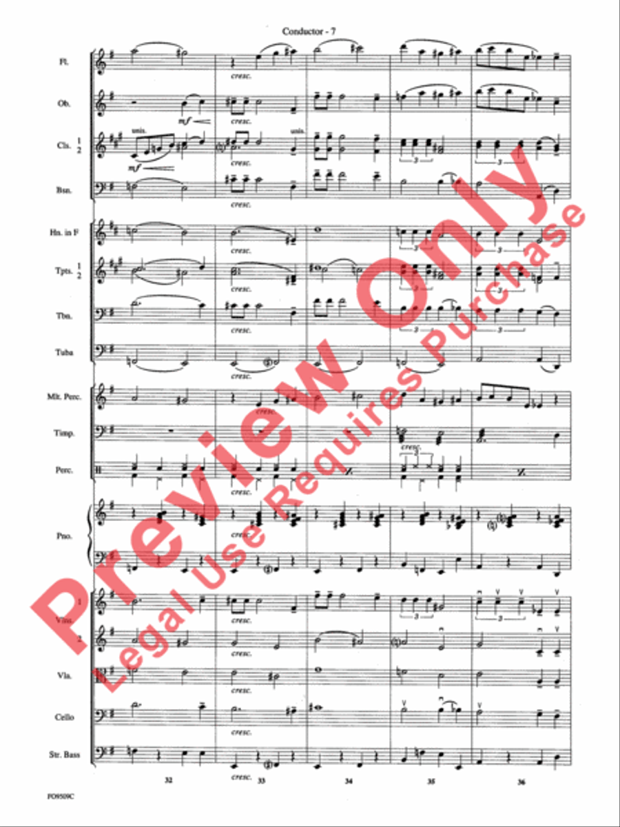 Moonlight Serenade Full Orchestra scores gallery preview page 9