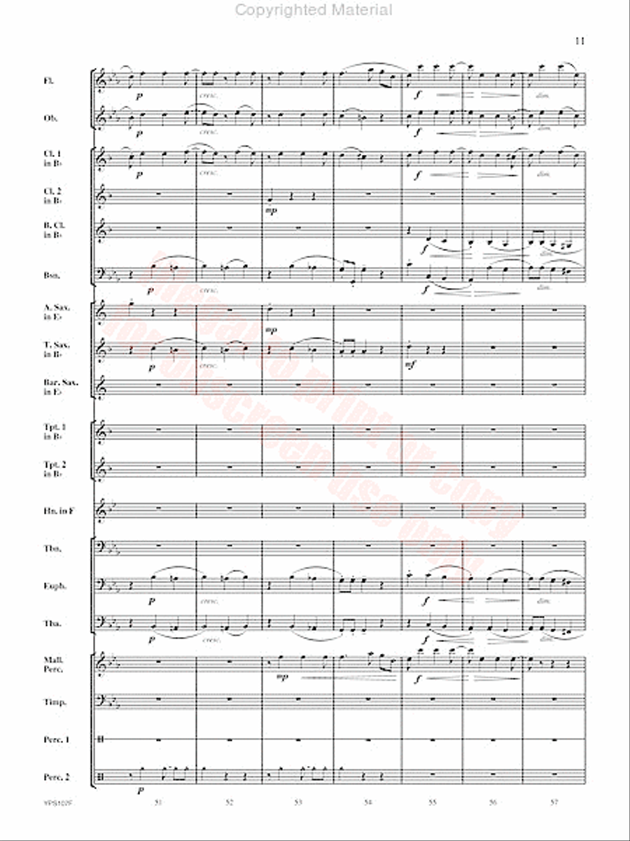 Fughetta Fughetta Concert Band scores gallery preview page 12