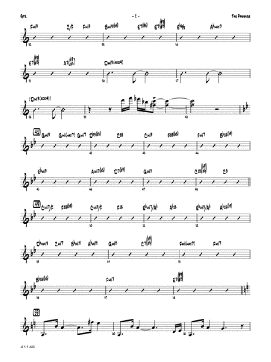 The Passage: Guitar The Passage: Guitar Jazz Ensemble scores gallery preview page 2