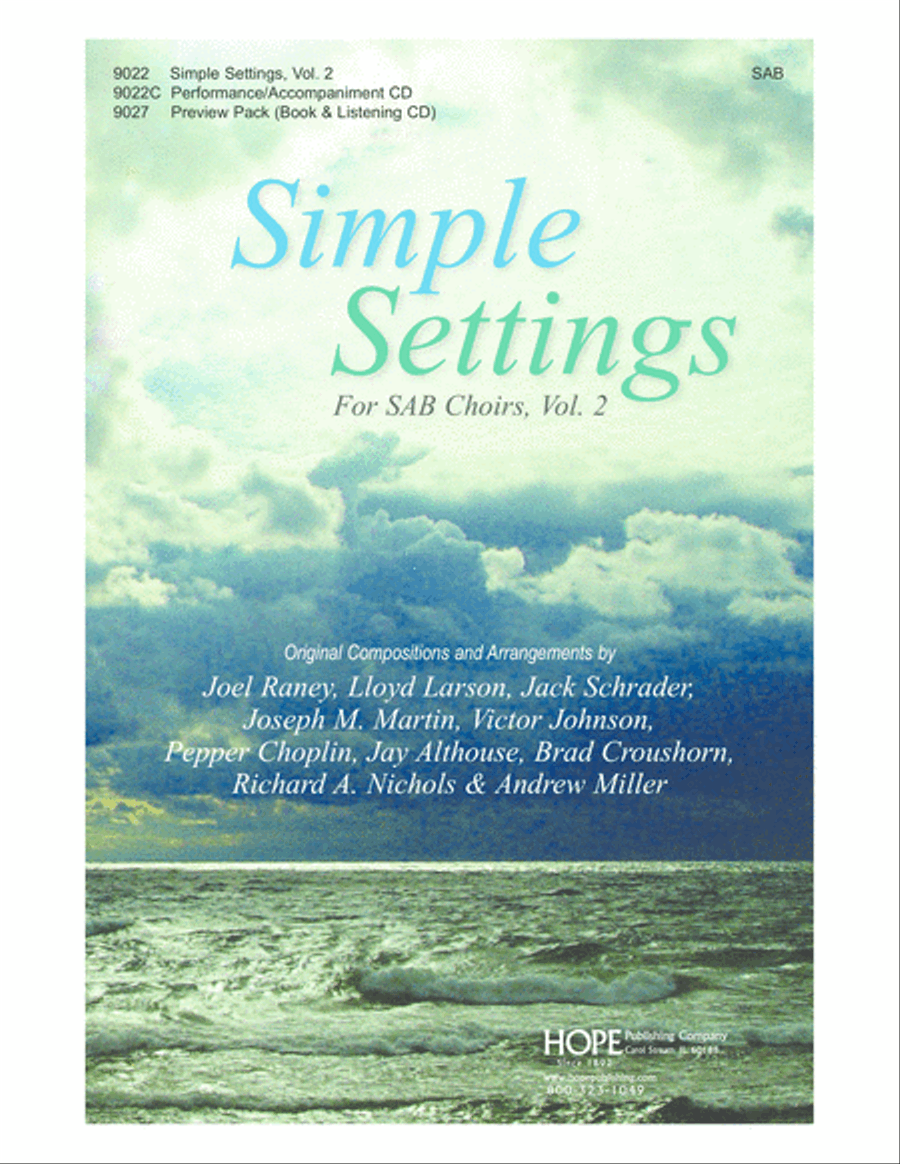 Simple Settings for SAB Choirs, Vol. 2