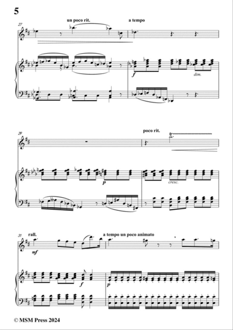 Berlioz-Le Spectre de la Rose,for Violin and Piano Voice scores gallery preview page 6