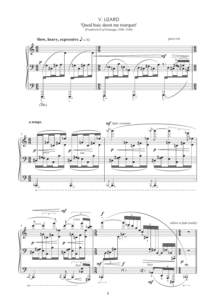 Impresa Amorosa Piano Solo scores gallery preview page 6