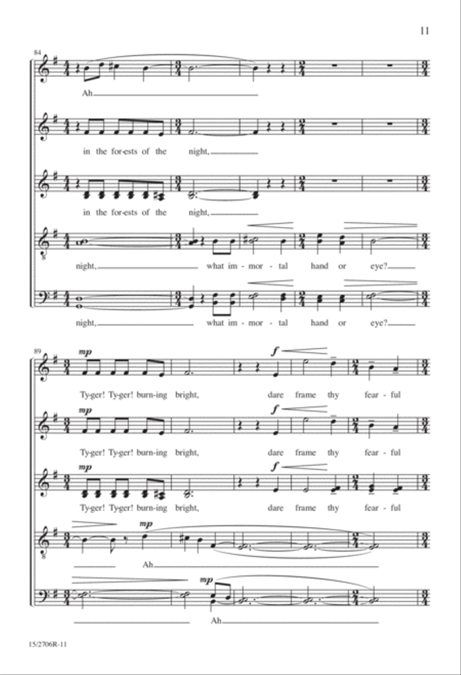 The Tyger Divisi scores gallery preview page 12