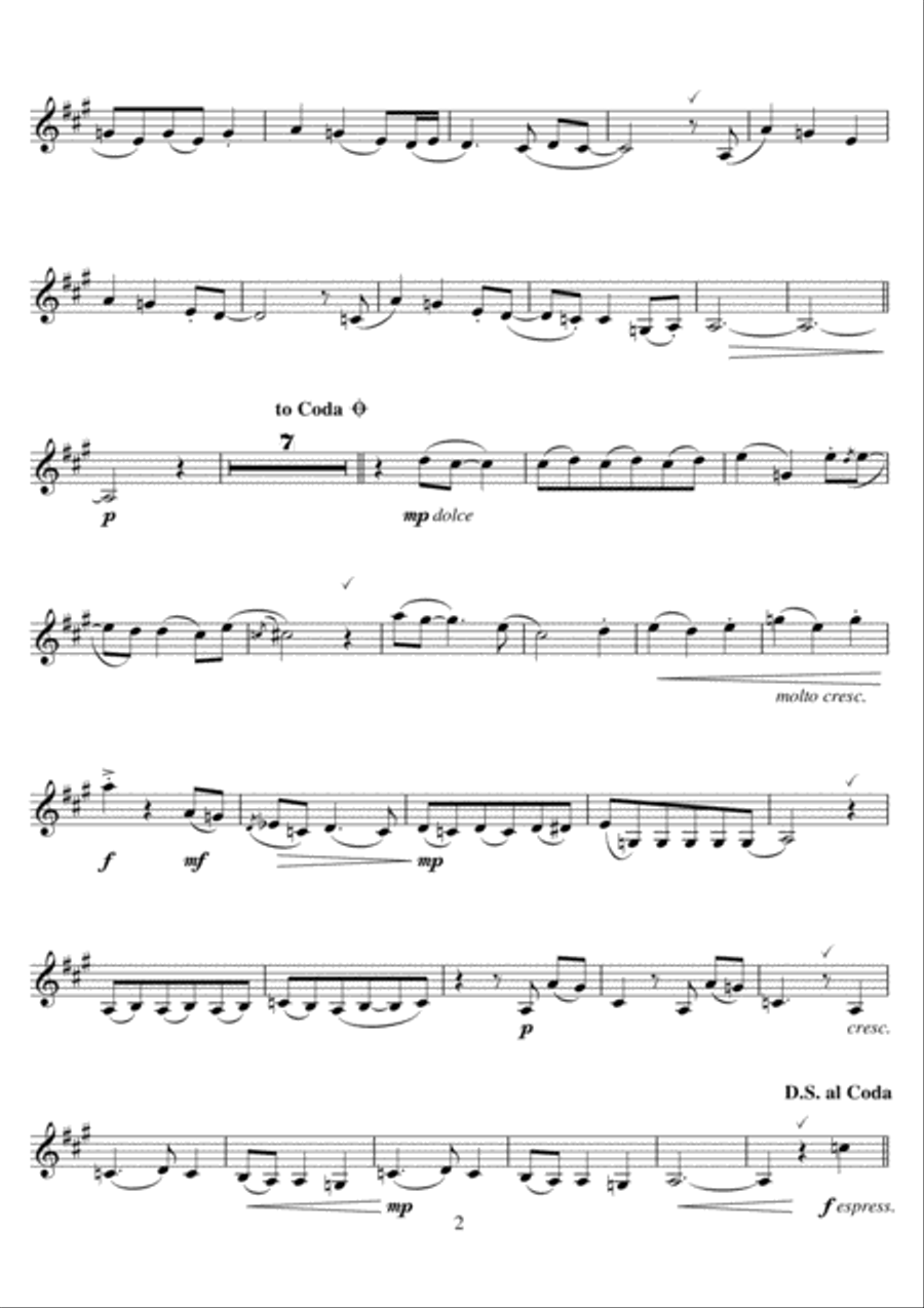 Kiss From A Rose Kiss From A Rose Clarinet Solo scores gallery preview page 2