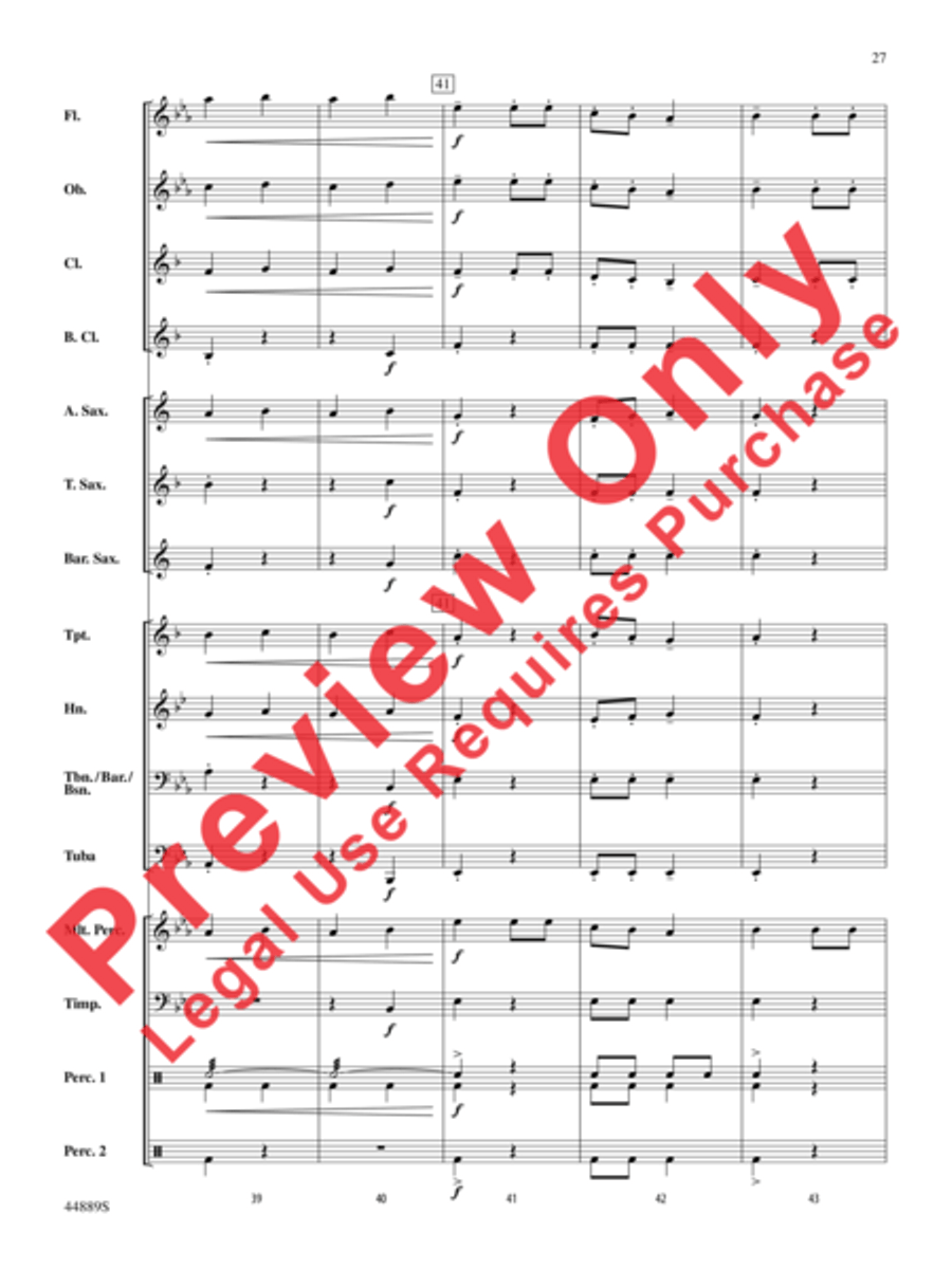 Three Miniature Nutcrackers Concert Band scores gallery preview page 27