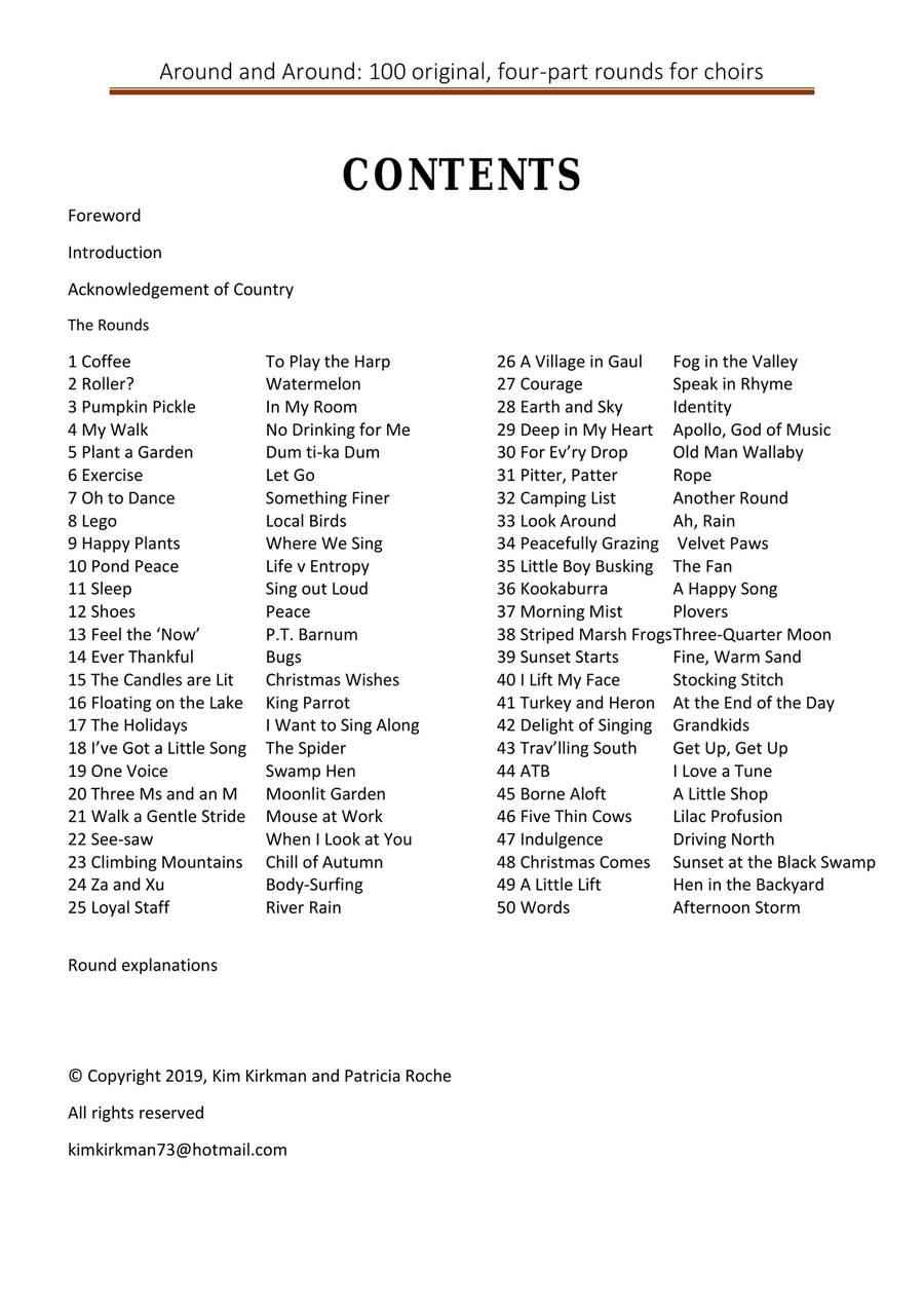 Around and Around - 100 rounds for choirs Choir scores gallery preview page 2