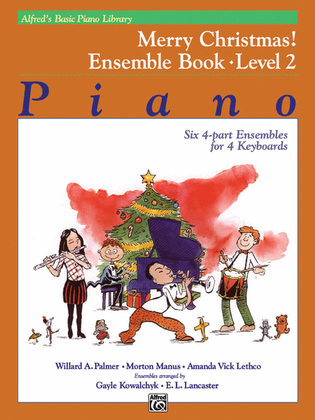 Book cover for Alfred's Basic Piano Course: Merry Christmas! Ensemble, Level 2