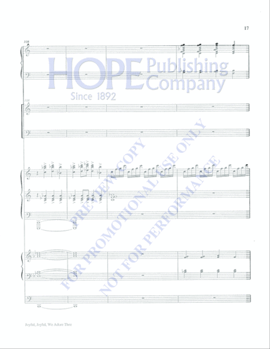 Joyful, Joyful, We Adore Thee 4-Part scores gallery preview page 17