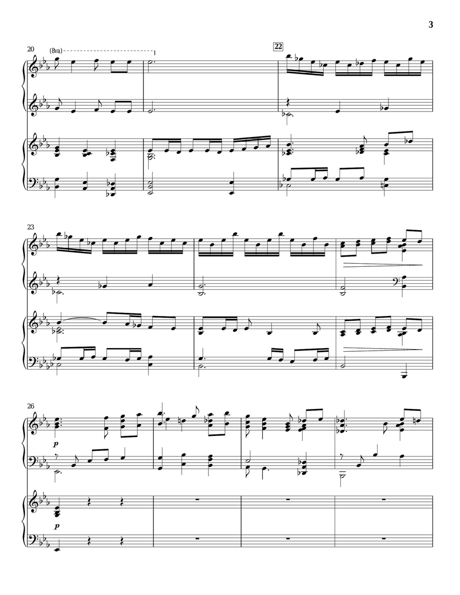 Wexford Carol Wexford Carol Piano Duet scores gallery preview page 3