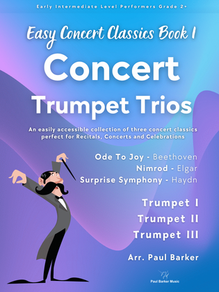 Book cover for Easy Concert Classics - Trumpet Trios Book 1