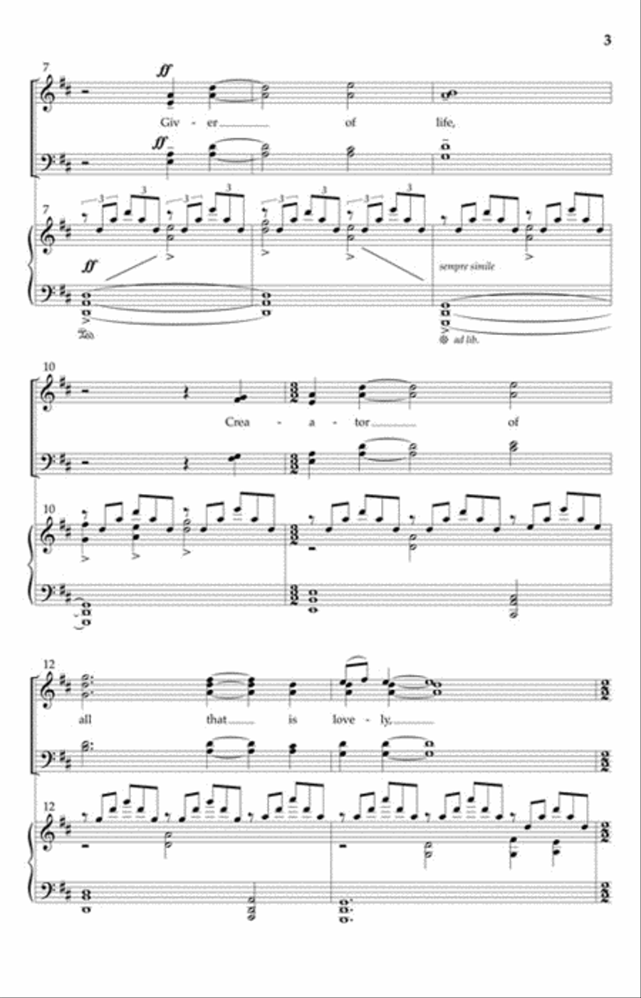 The Music of Living Divisi scores gallery preview page 3
