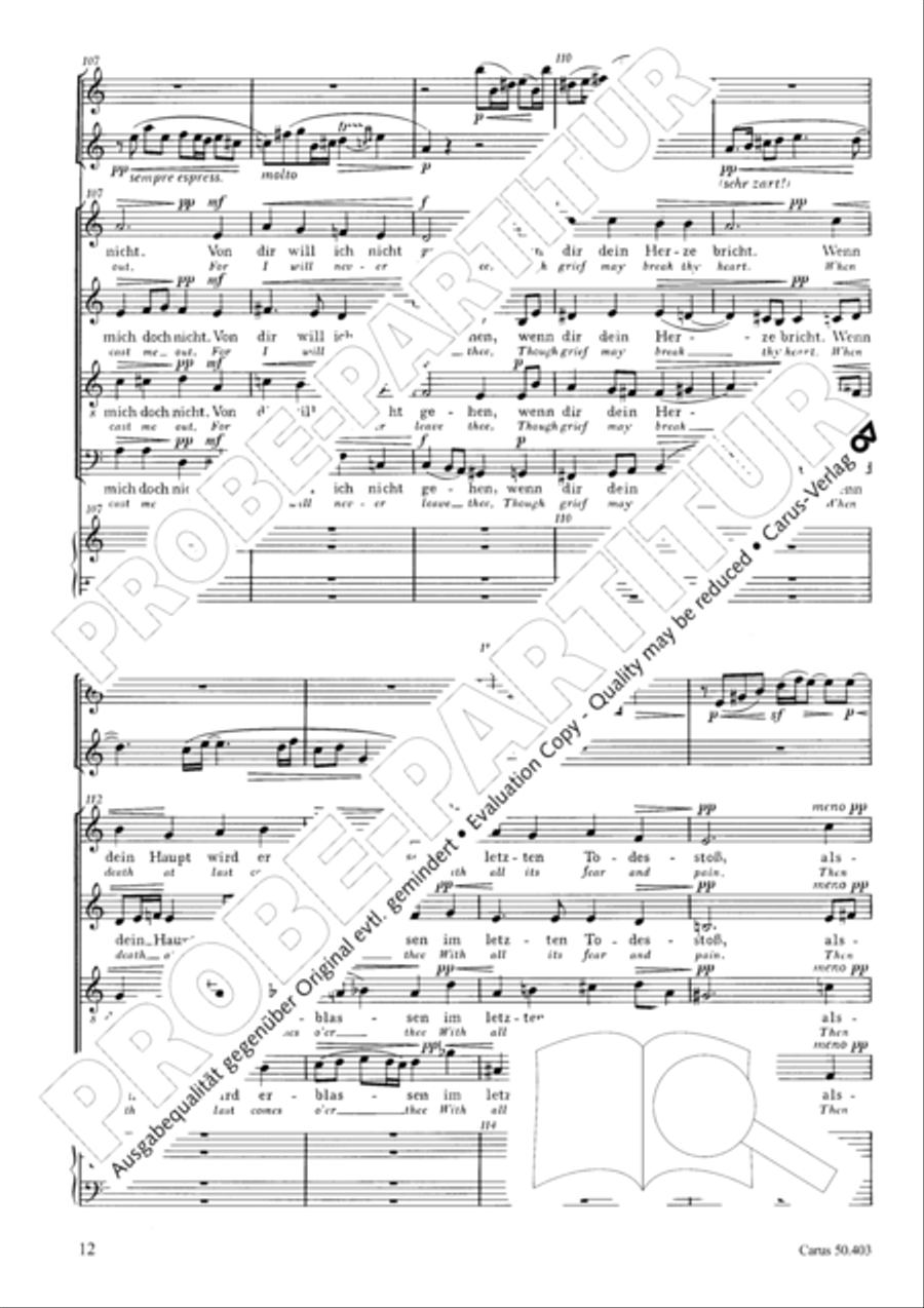 O sacred head, sore wounded (O Haupt voll Blut und Wunden) 4-Part scores gallery preview page 13