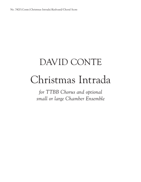 Christmas Intrada (Choral Score) image number null