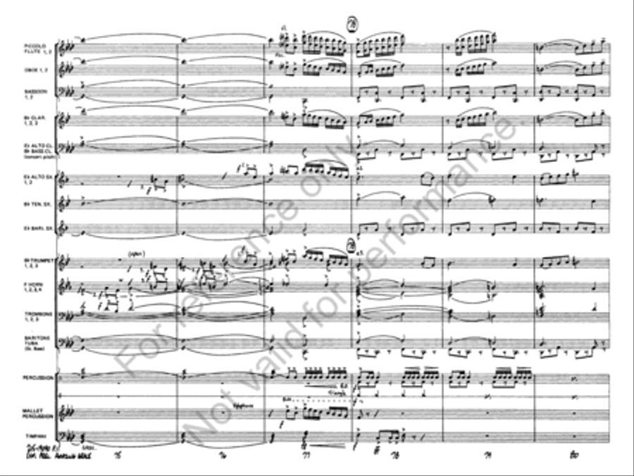 Symphonic Variations on Amazing Grace Concert Band scores gallery preview page 12