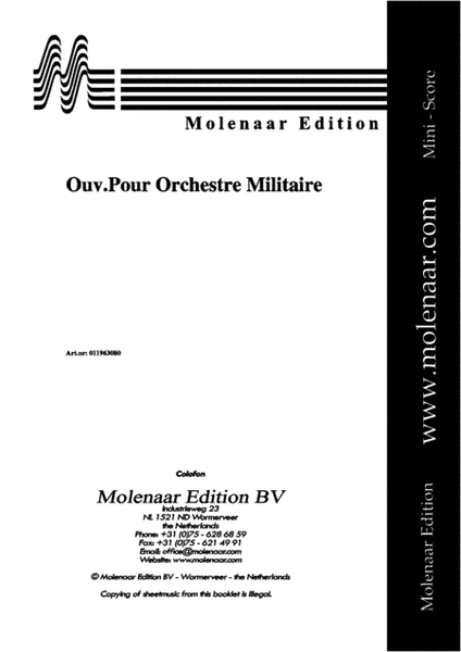 Ouverture Pour Orchestre Militaire image number null