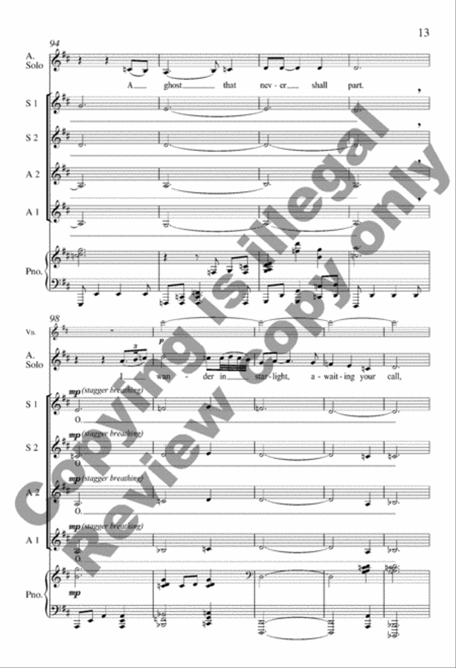O Pulse of My Heart (A Chuisle Mo Chroí) SSAA scores gallery preview page 13