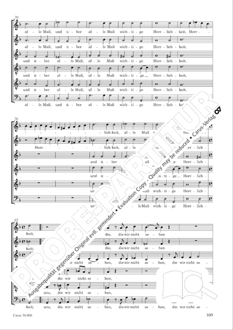 J.L. Bach: The complete motets Choir scores gallery preview page 116