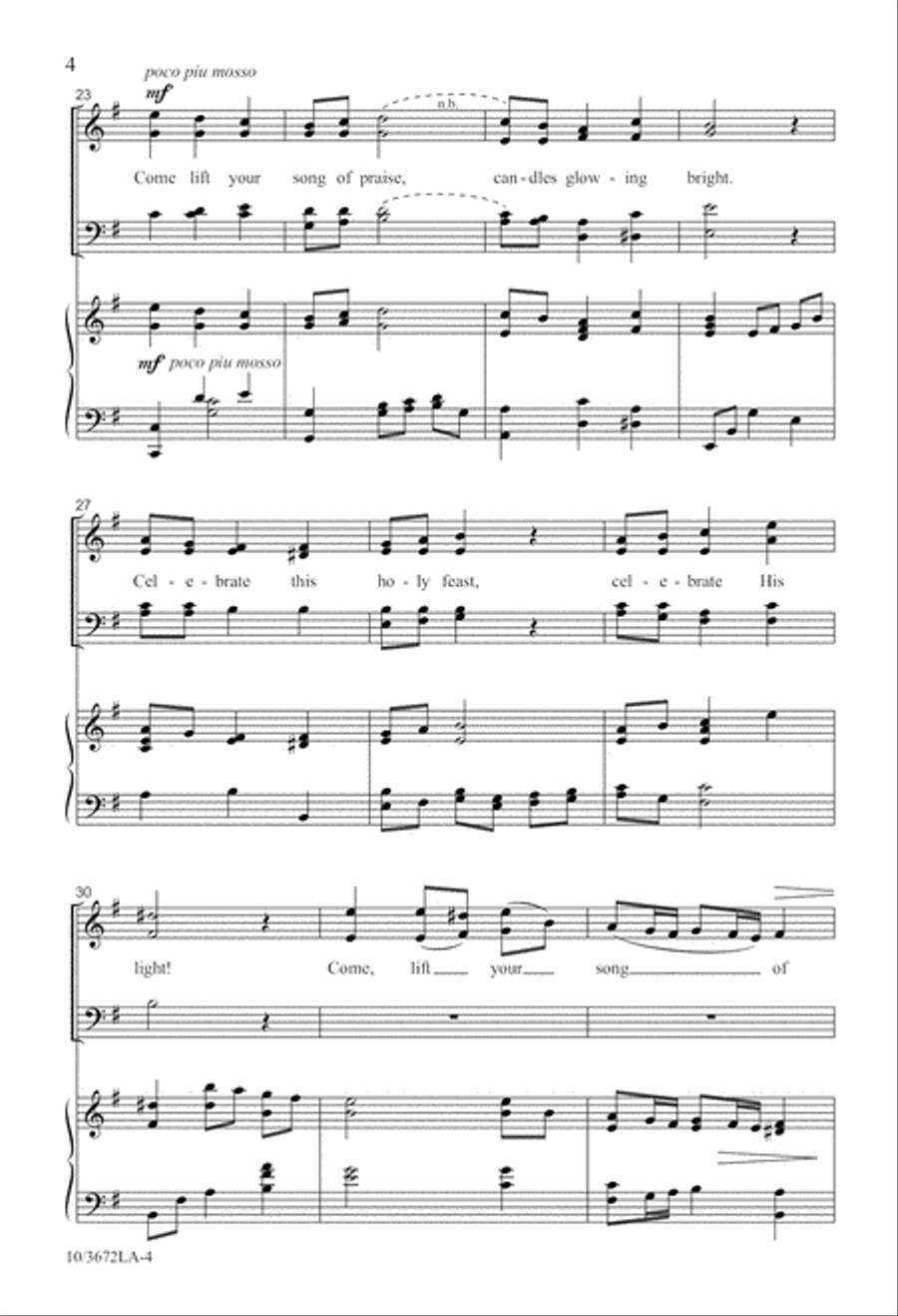 Candlelight Communion 4-Part scores gallery preview page 4