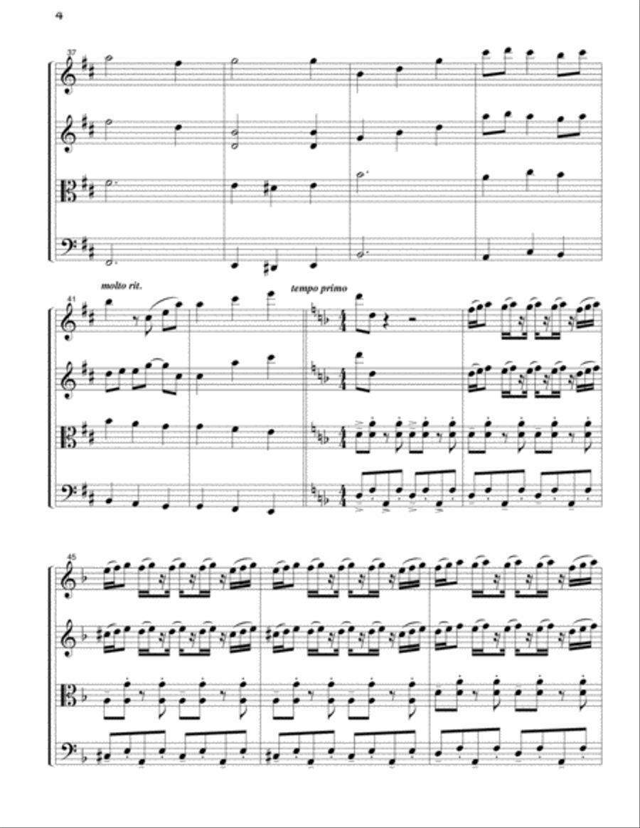 Pegleg Polka Pegleg Polka String Quartet scores gallery preview page 6