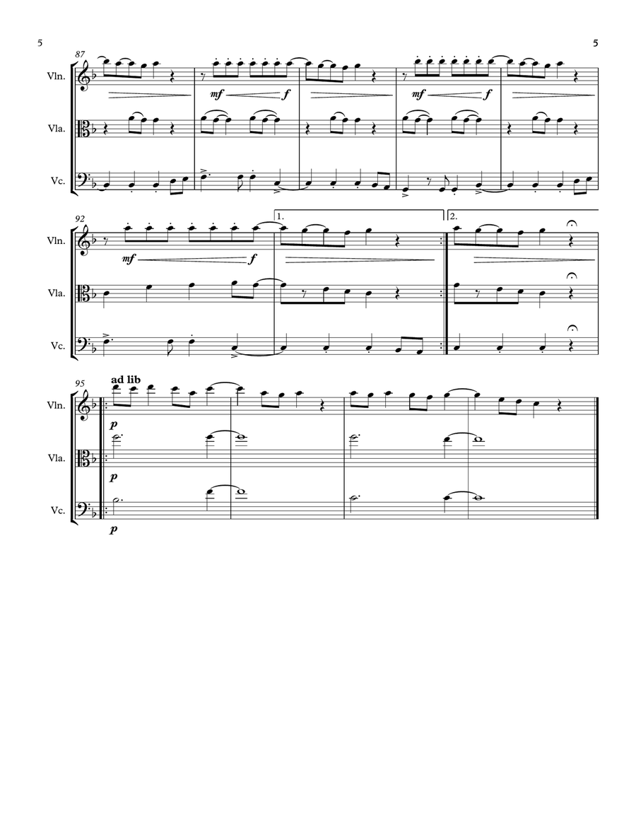 Paradise String Trio scores gallery preview page 6