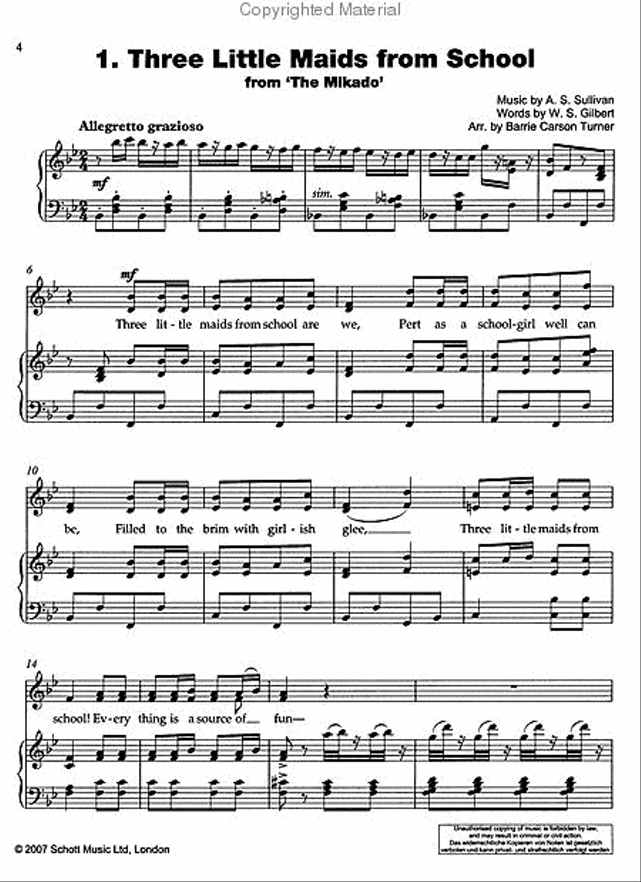 Best of Gilbert and Sullivan Voice scores gallery preview page 2