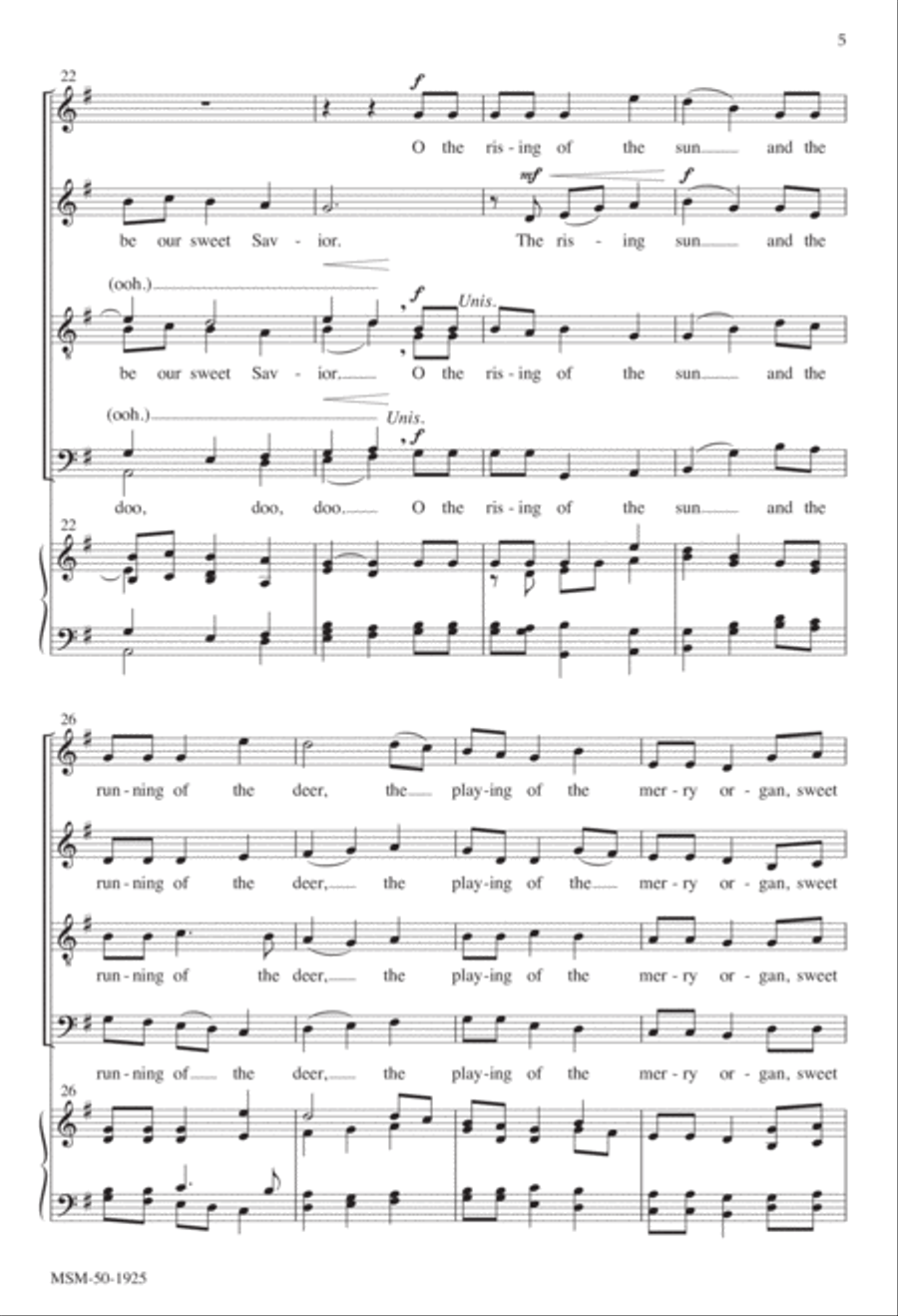 The Holly and the Ivy Divisi scores gallery preview page 5