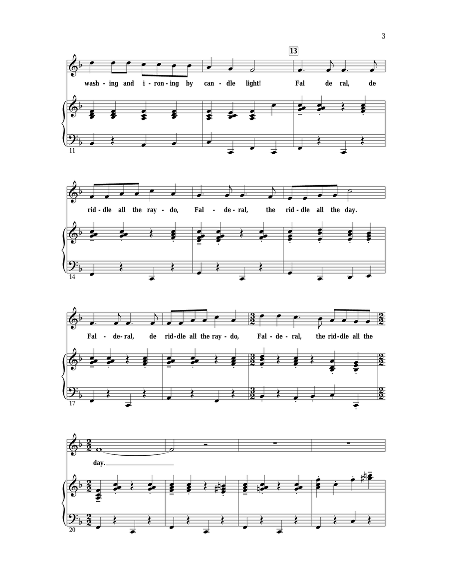 As I Walked Through London City Unison Choir scores gallery preview page 2