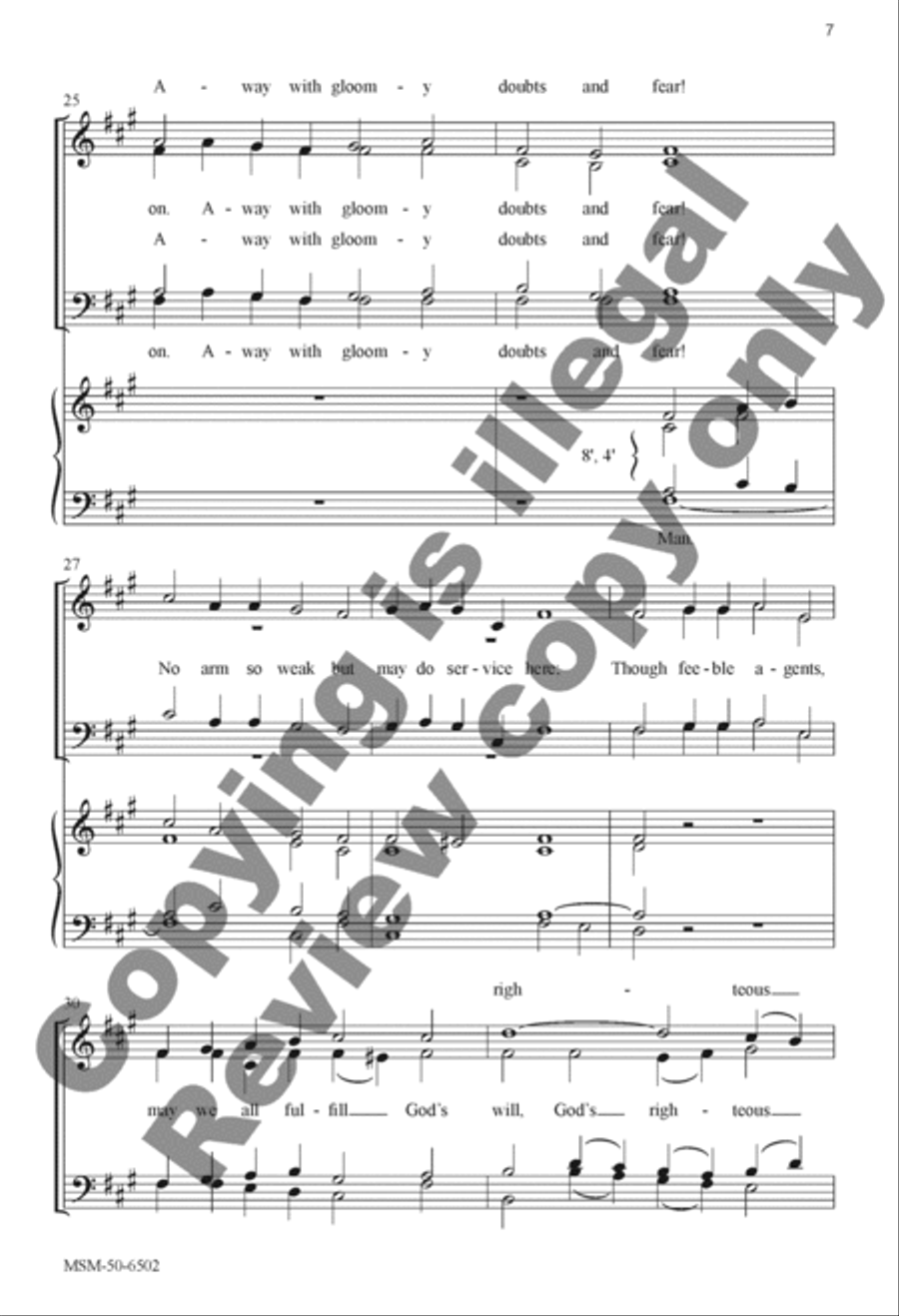 Come Labor On 4-Part scores gallery preview page 8