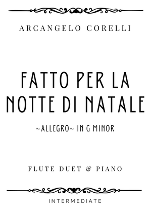 Book cover for Corelli - Allegro from Fatto per la Notte di Natale - Intermediate