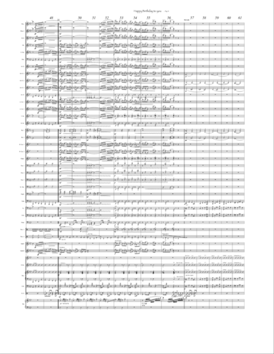Happy Birthday to You Happy Birthday to You Concert Band scores gallery preview page 4
