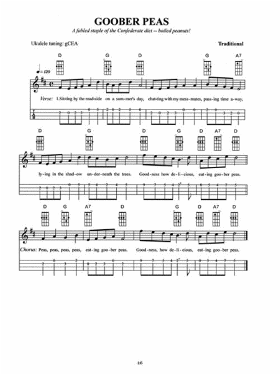 Songs of the Civil War for Ukulele Acoustic Guitar scores gallery preview page 4