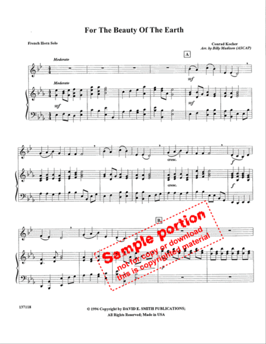 For The Beauty Of The Earth Flute scores gallery preview page 2