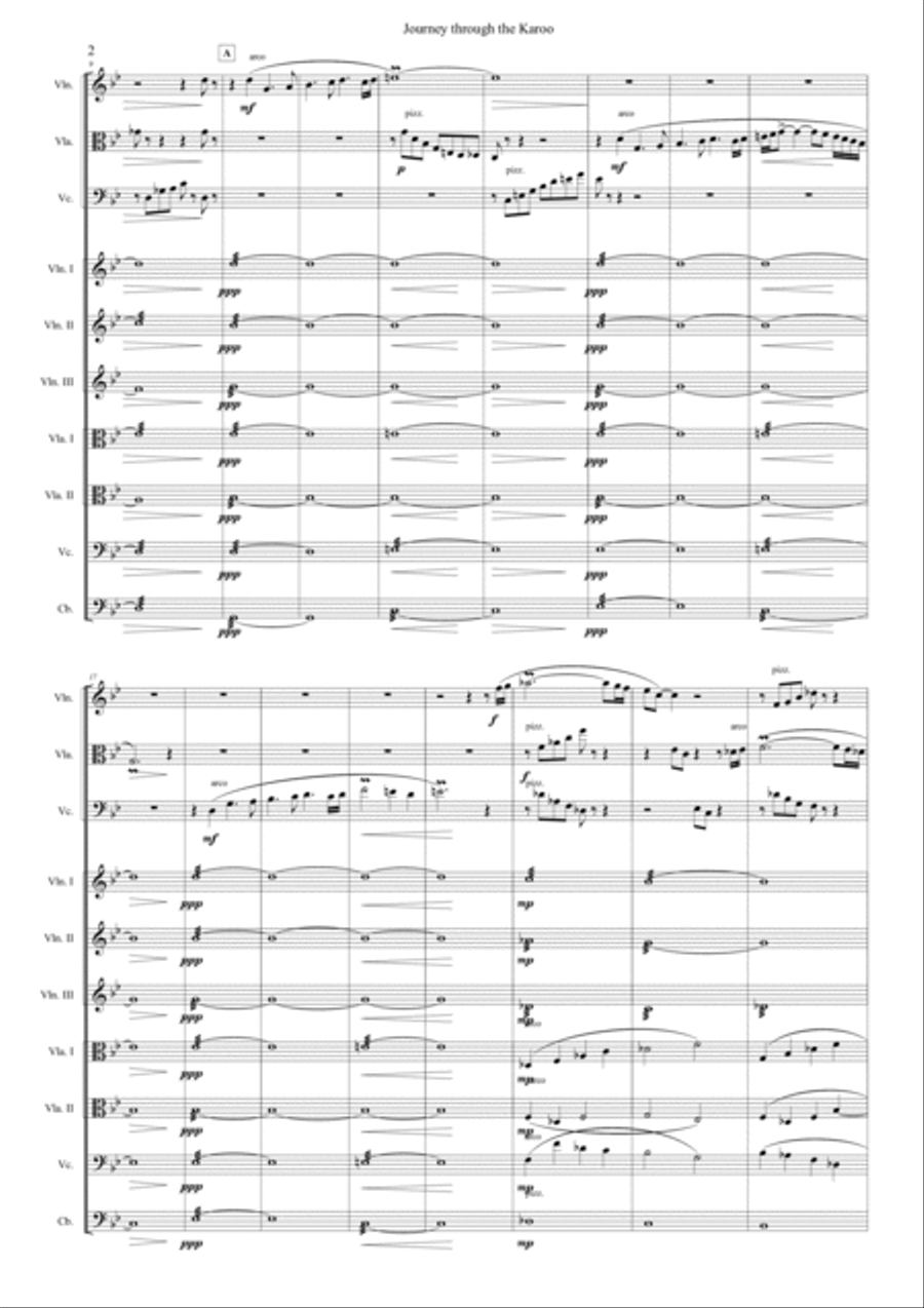 Journey through the Karoo String Quartet scores gallery preview page 2