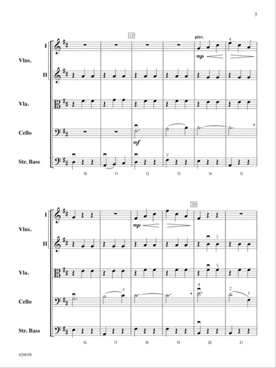 Les Patineurs: Score String Orchestra scores gallery preview page 3