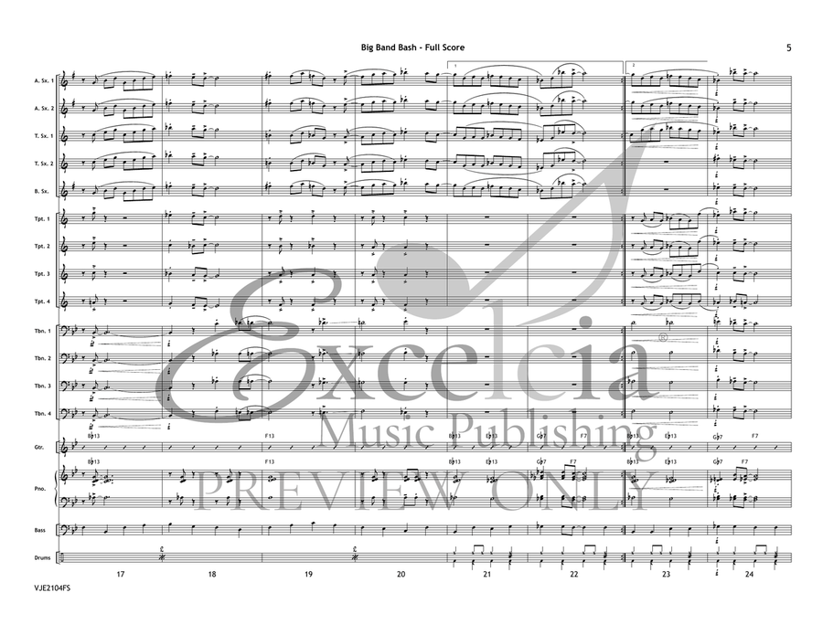 Big Band Bash (Score) Big Band scores gallery preview page 6