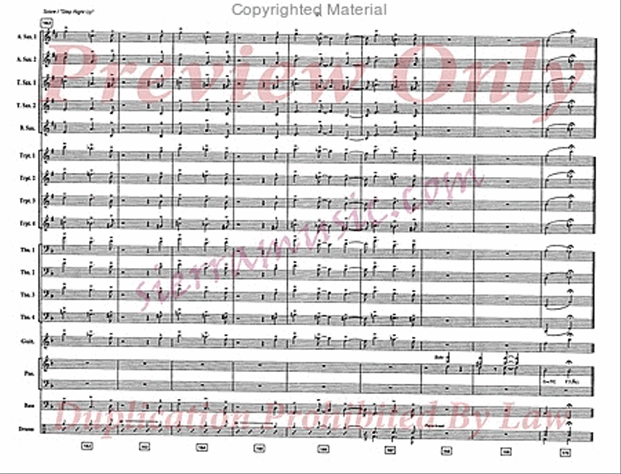 Step Right Up Big Band scores gallery preview page 22