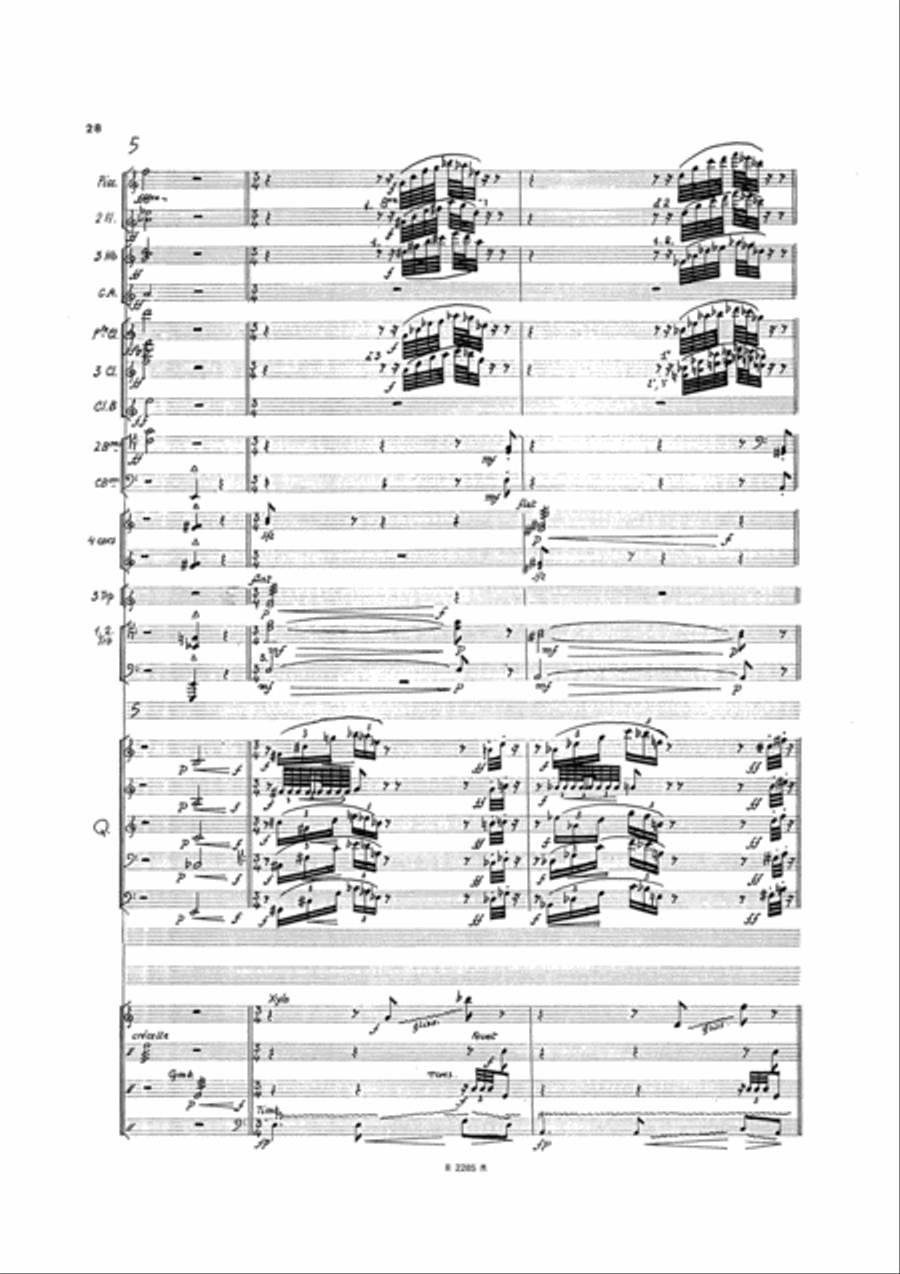 Chants de l'Apocalypse, Quintette de Cuivres Solo Set of Parts scores gallery preview page 20